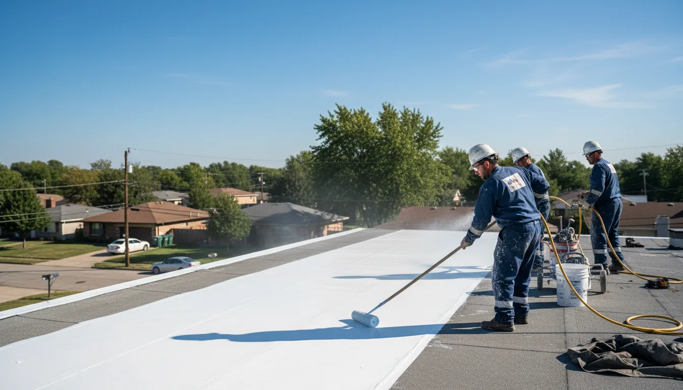 Commercial roof coating in Haddonfield, NJ near me